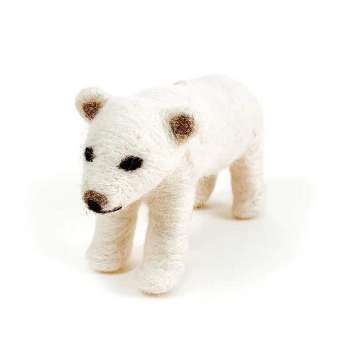 Felt Polar Bear